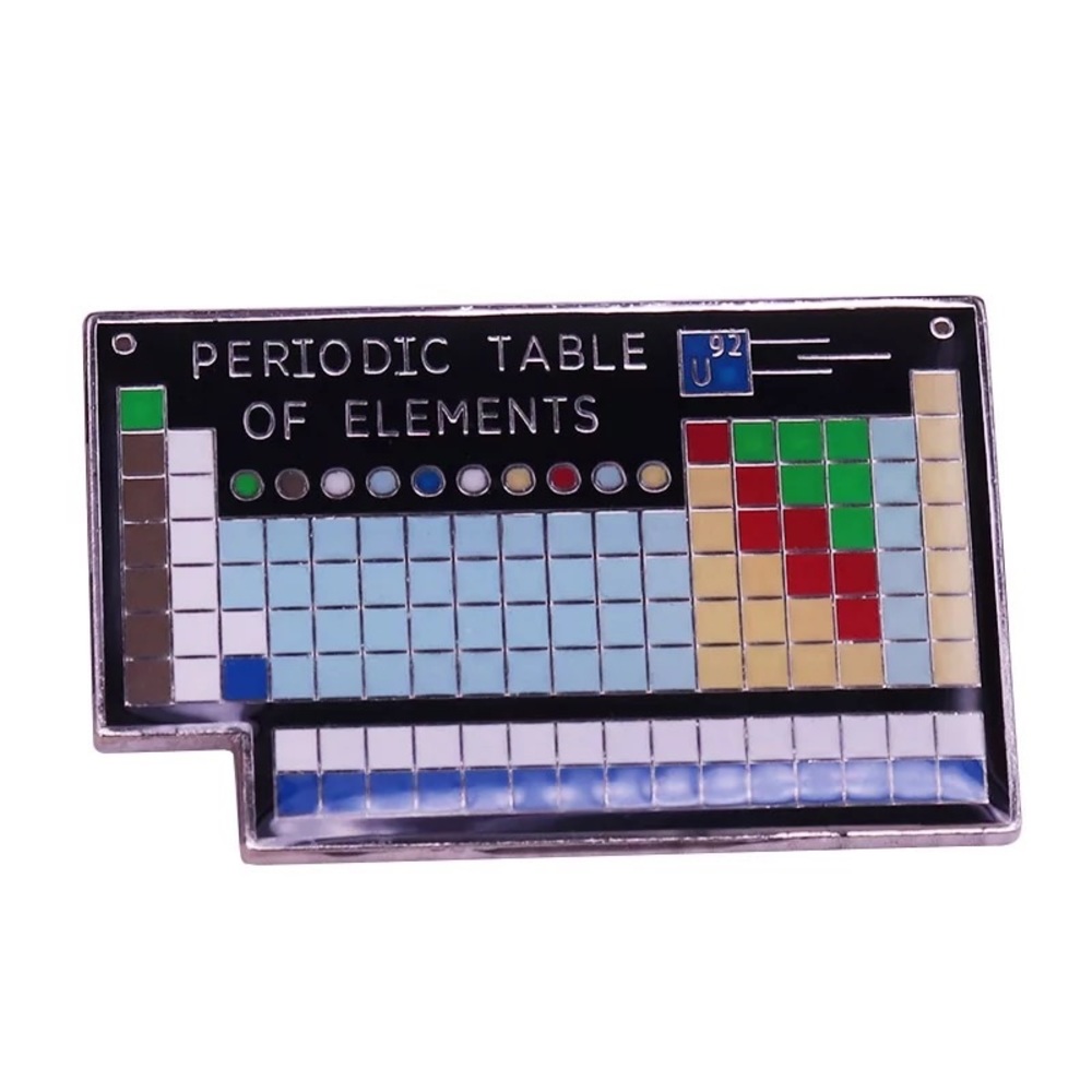 Periodic Table of Elements Science Enamel Pin